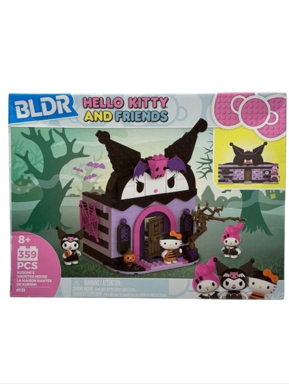 Hello Kitty & Friend Sanrio BLDR Kuromi Haunted House 359 Piece Building Puzzle